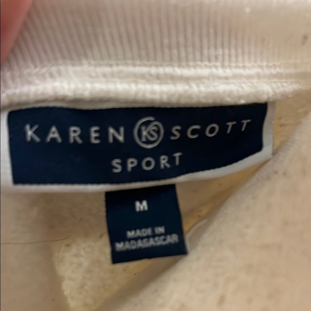 Karen Scott Multicolor Lined Sweatshirt - Picture 6 of 6